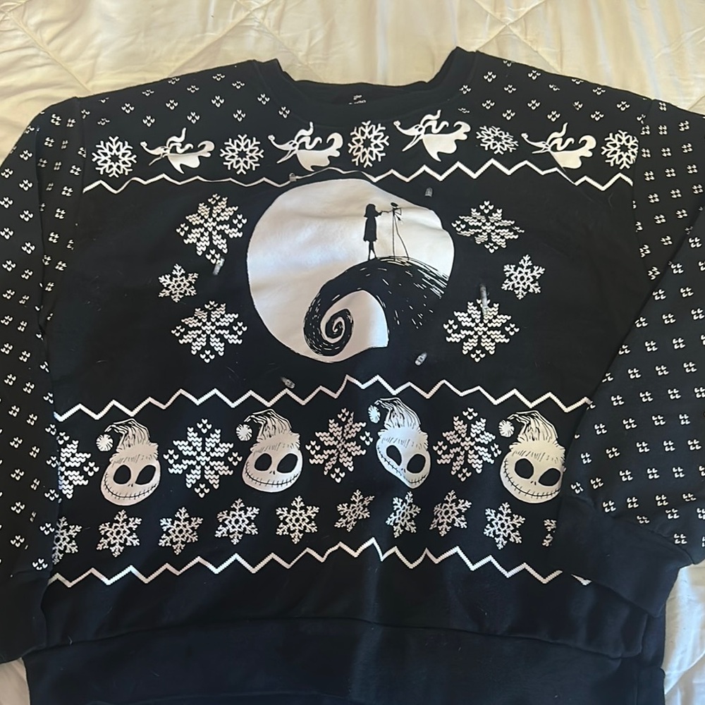 Black Graphic Sweater